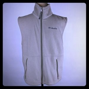 Columbia fleece vest size medium tan